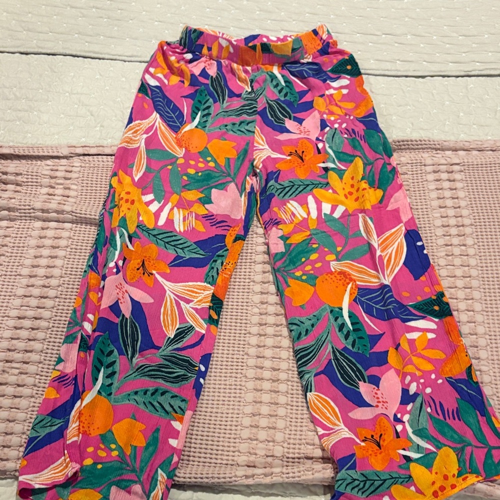 Vibrant Floral Print lulus Pants XS